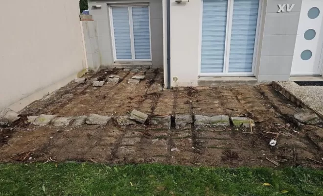 Dépose d’une terrasse existante et remplacement à proximité de Chateaubriant , Châteaubriant, Mangalia Maçonnerie