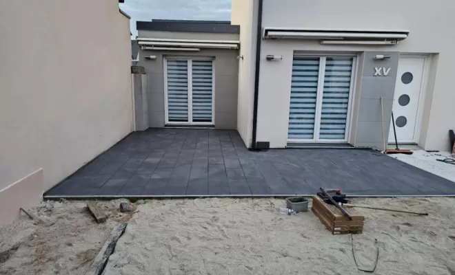 Dépose d’une terrasse existante et remplacement à proximité de Chateaubriant , Châteaubriant, Mangalia Maçonnerie